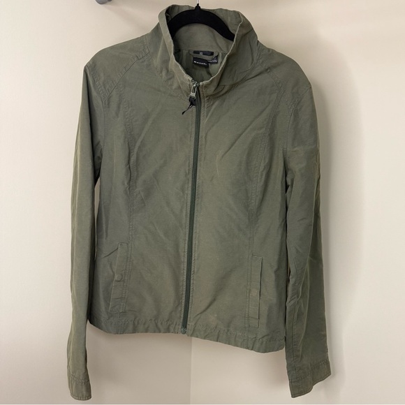 Bench Womens XL Olive Green Light Utility Zip Jacket | Minimalist Fall Staple - Picture 3 of 10